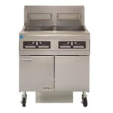 2 Split Pot Gas Fryer with W/Built in Filtration & SMART4U® K3000 Controllers. (FPPH255-4CSC). - Mabrook Hotel Supplies